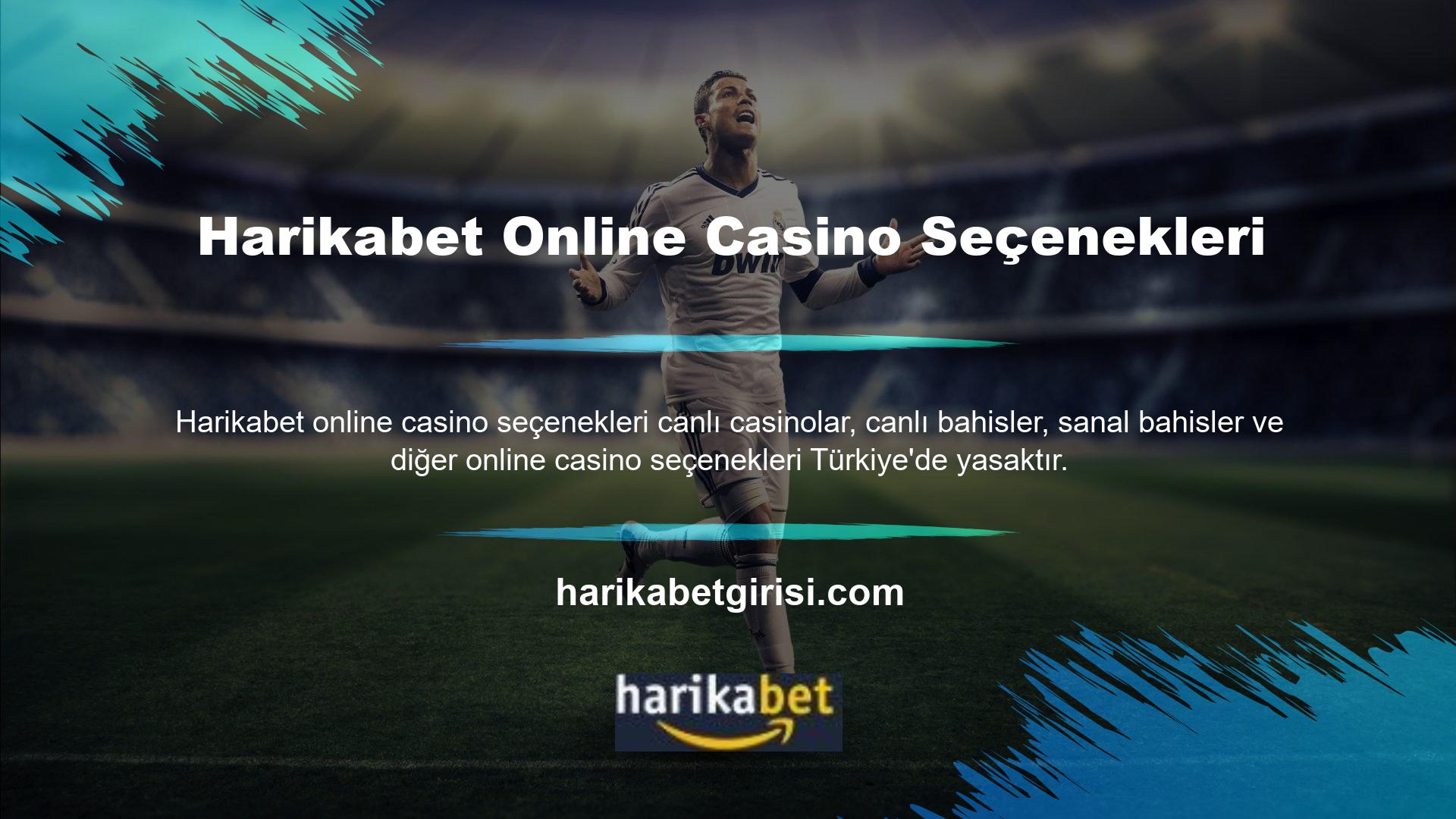 Çevrimiçi bir casino sitesi görünümünde olan Harikabet, gerçek casino oyunlarını en iyi şekilde oynatmaktadır